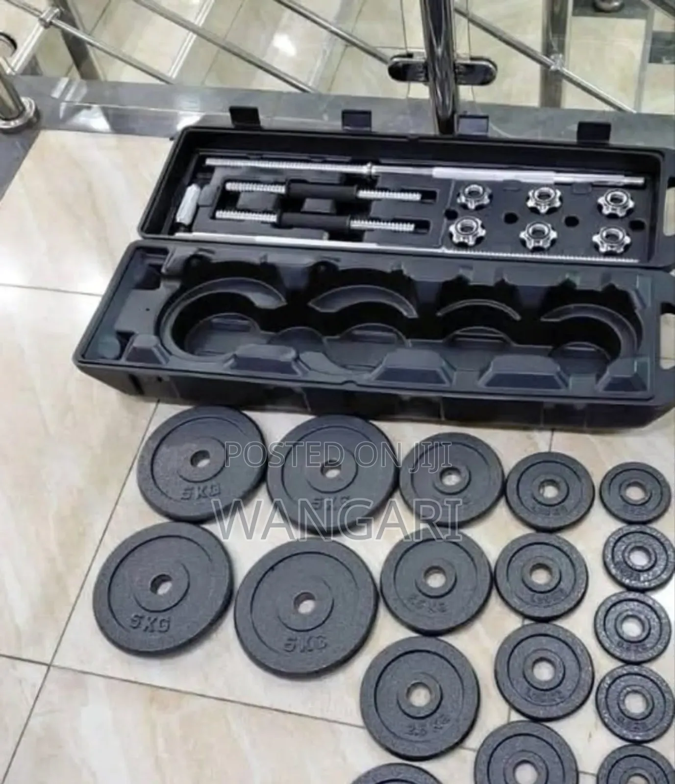 Home Use Chrome 50 KGS Dumbbells Set