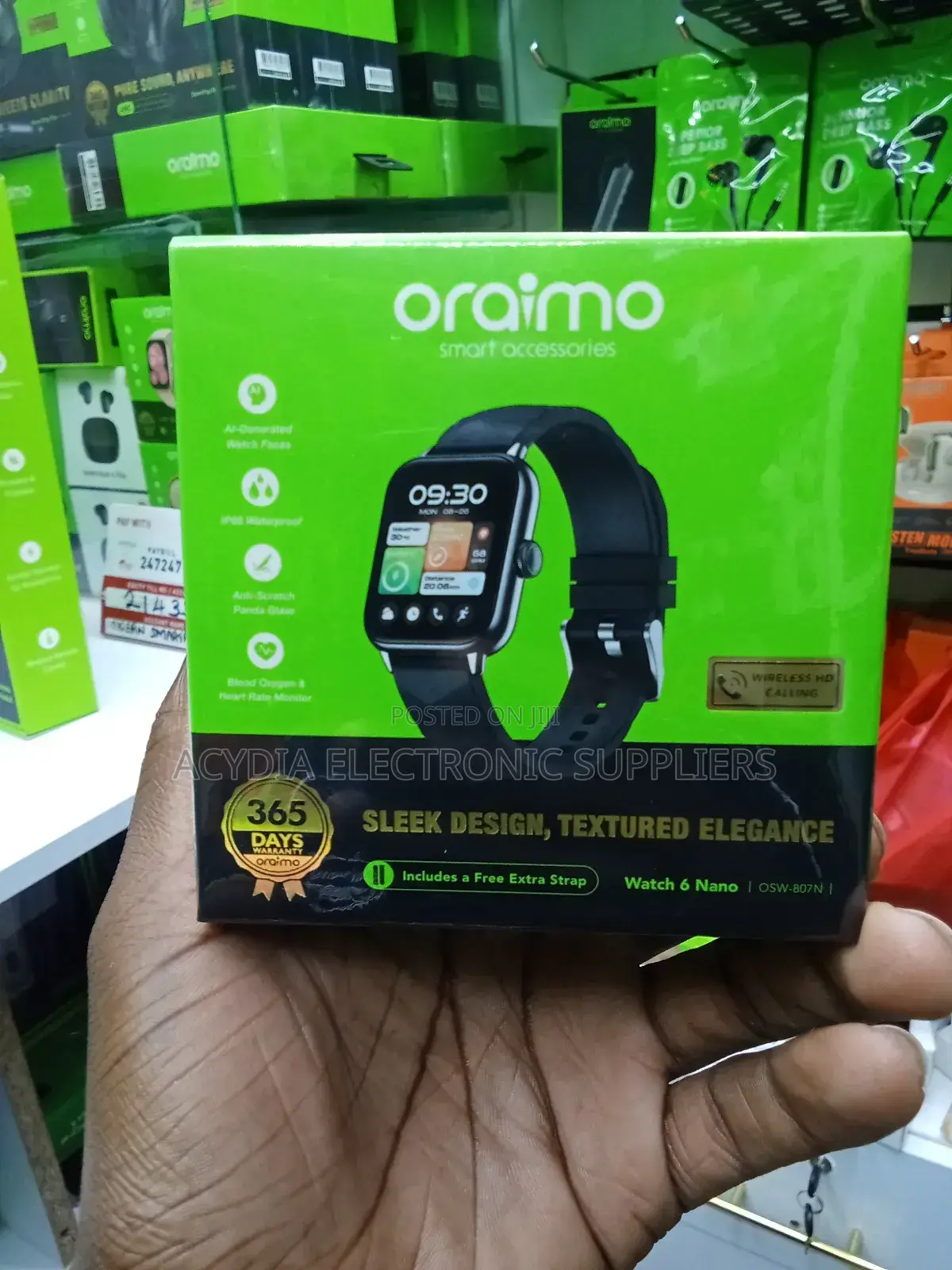 Oraimo Watch 6 Nano Osw-807n Waterproof Smart Watch