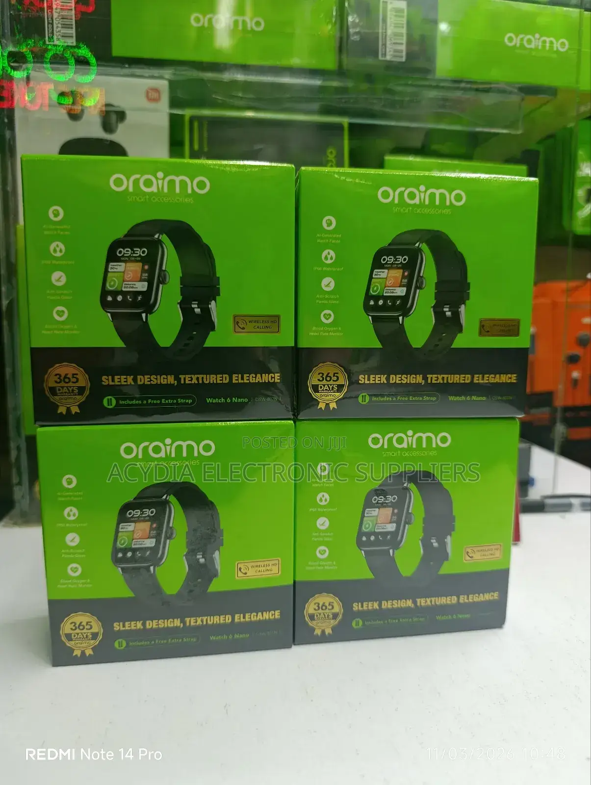 Oraimo Watch 6 Nano Osw-807n Waterproof Smart Watch