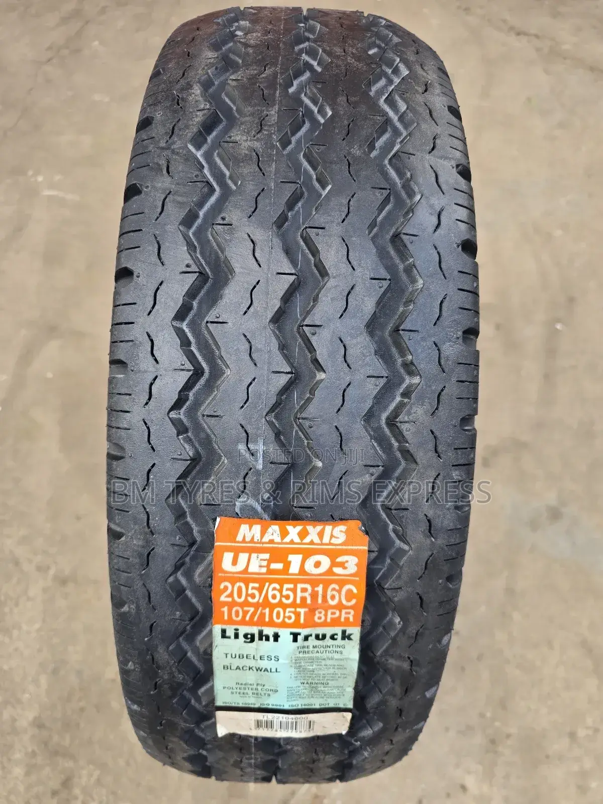 205 /65 R16 Maxxis Tyres (Ue) Commercial.