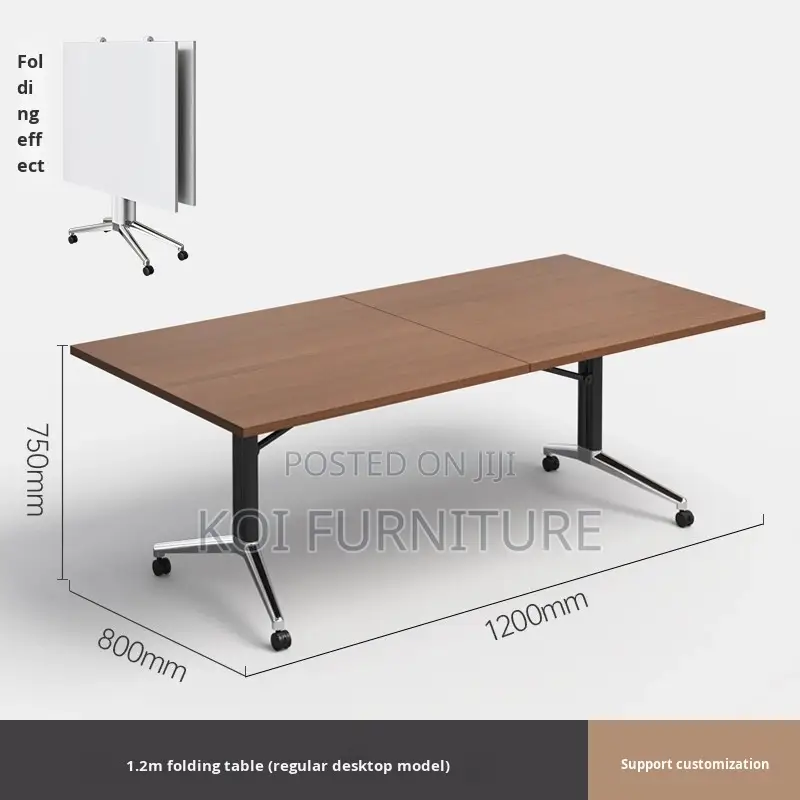Office Table; 2.4m Foldable Meeting Boardroom Mobile Table