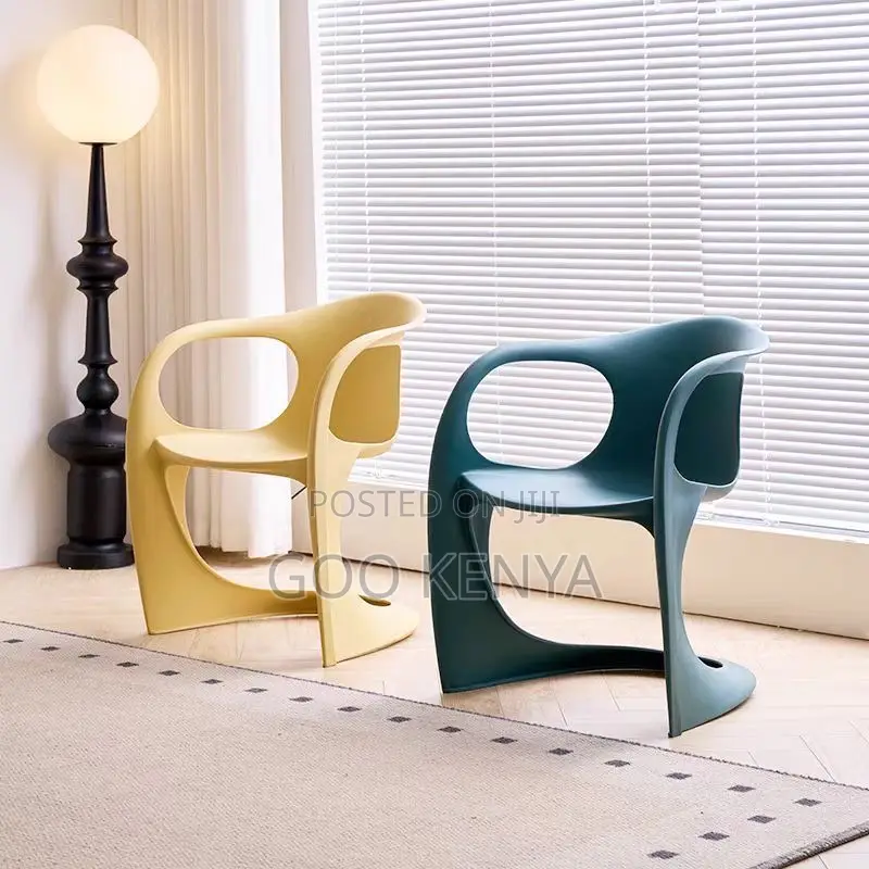 Home Chair; Plastic Lounge Chair For Nordic Style Coffee Shops