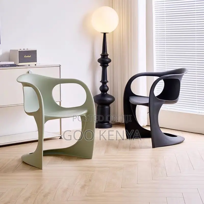Home Chair; Plastic Lounge Chair For Nordic Style Coffee Shops