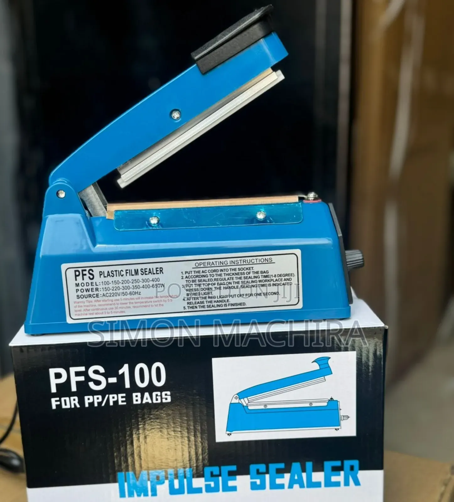 Electric Plastic Heat Sealer Machine 100mm