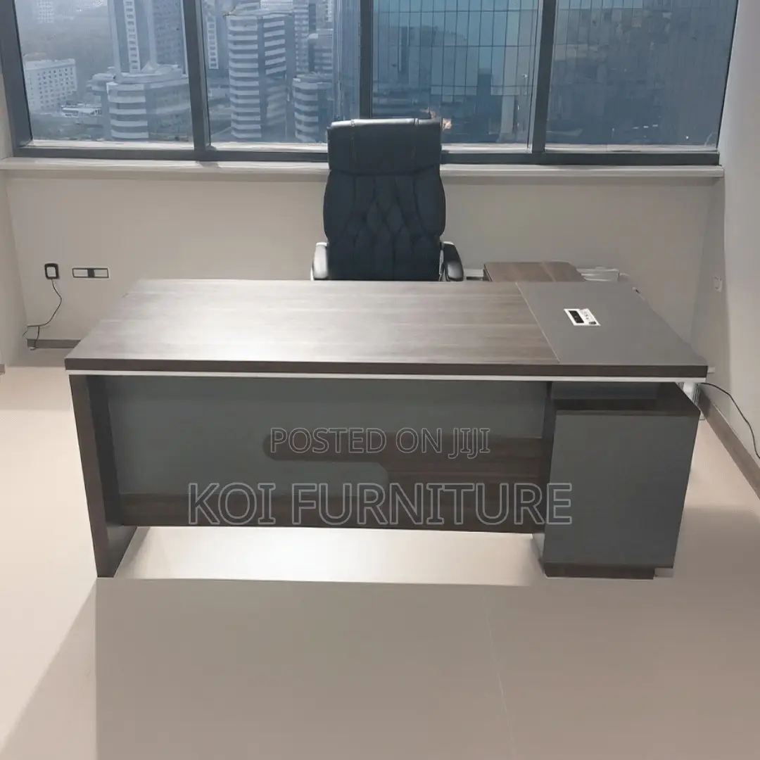 Office Desk; 1.6m L Shaped Executive Office Desk