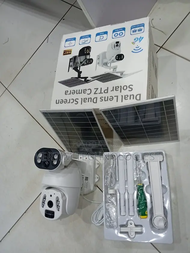 Ubox Auto Rotation Solar 4g Wireless Sim CCTV Surveillance Ubox 6mp