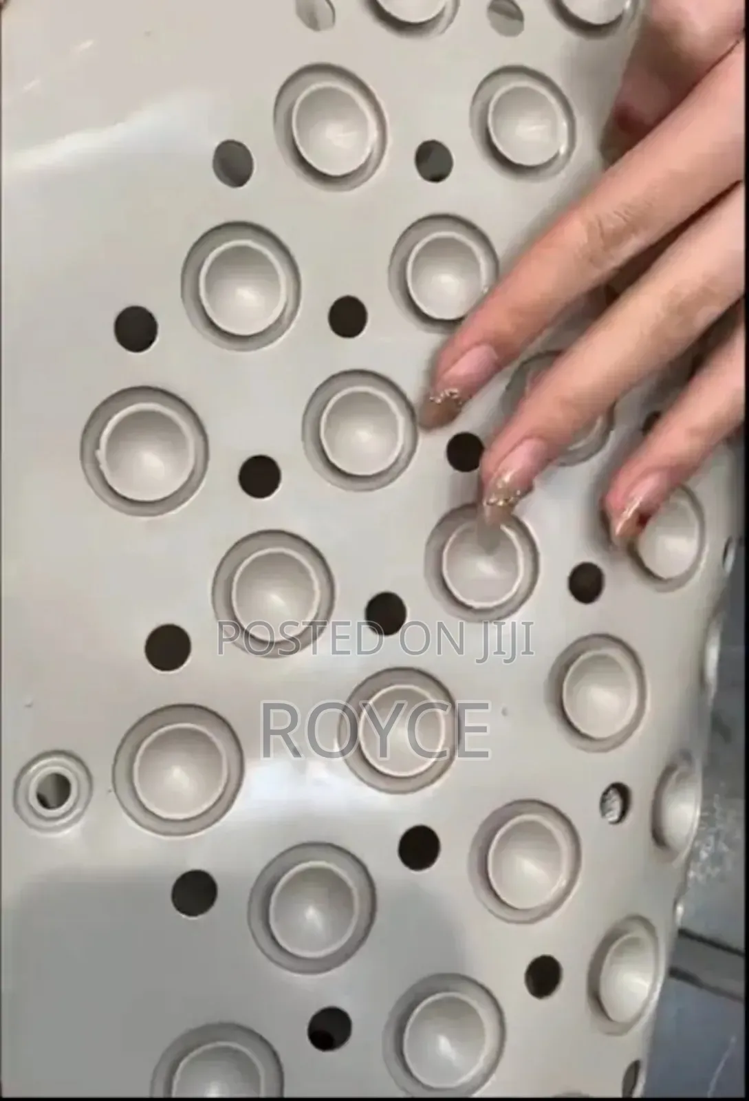 Anti-slip Bathroom Mat With Foot Scrub
