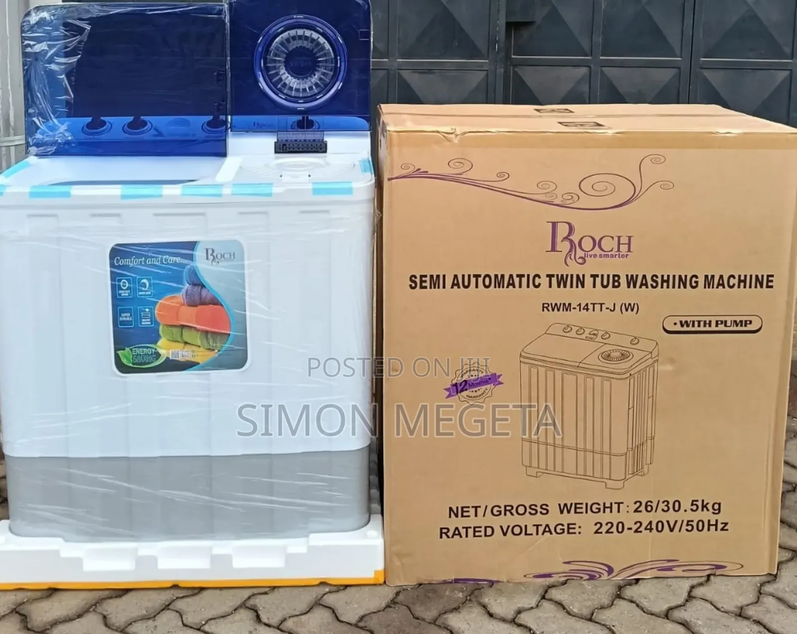 Roch Washing Machine 14 Kg Twin Tub