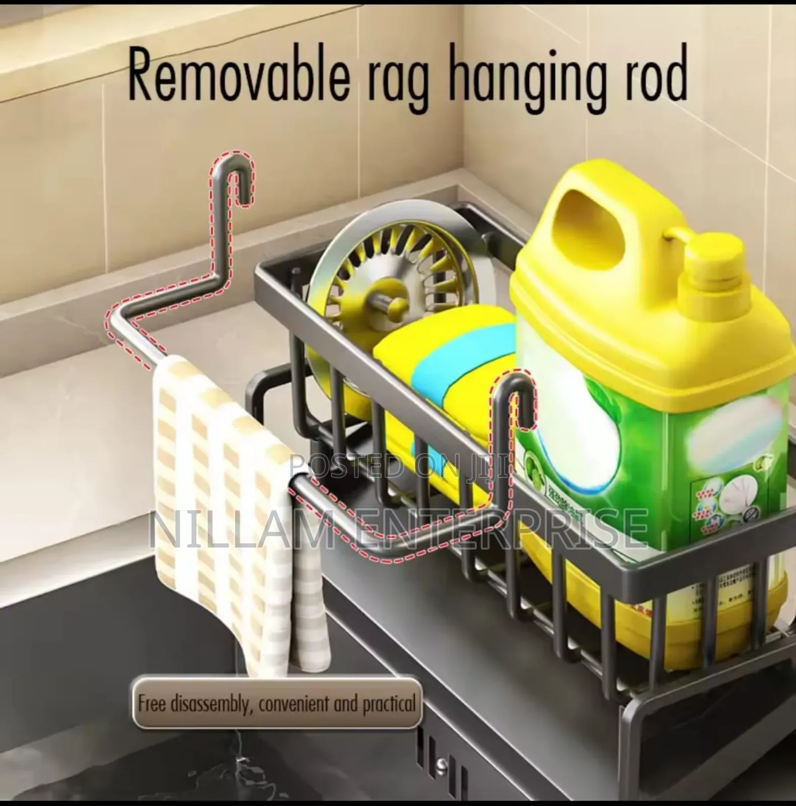 Multifunctional Sink Sponge Detergent Storage Rack*
