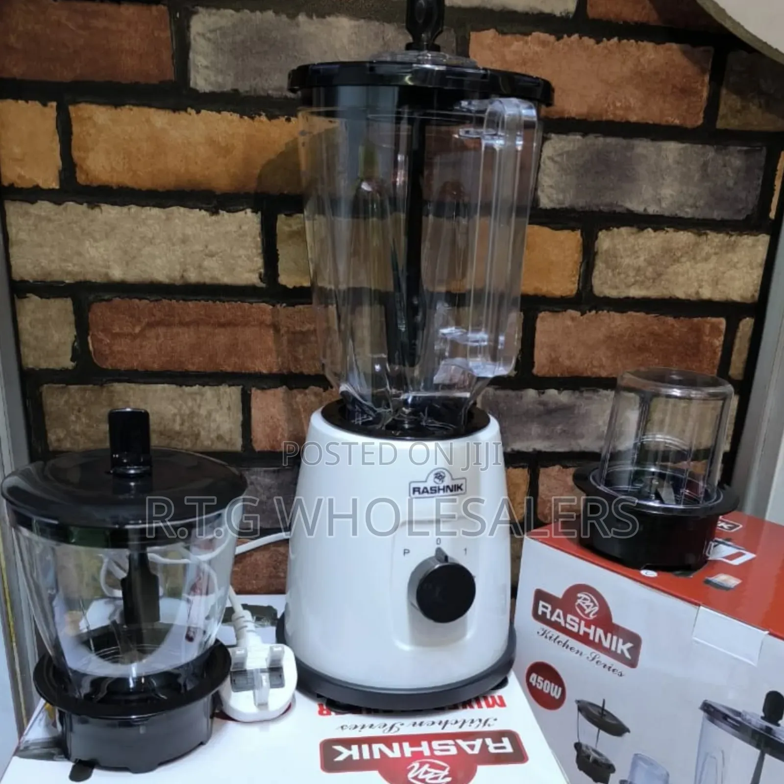 Rashnik 3-in-1 Blender 450w Multifunction Kitchen Blender
