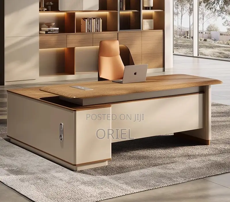 Office Desk : 1.6m L-Shaped Workstation Executive Desk