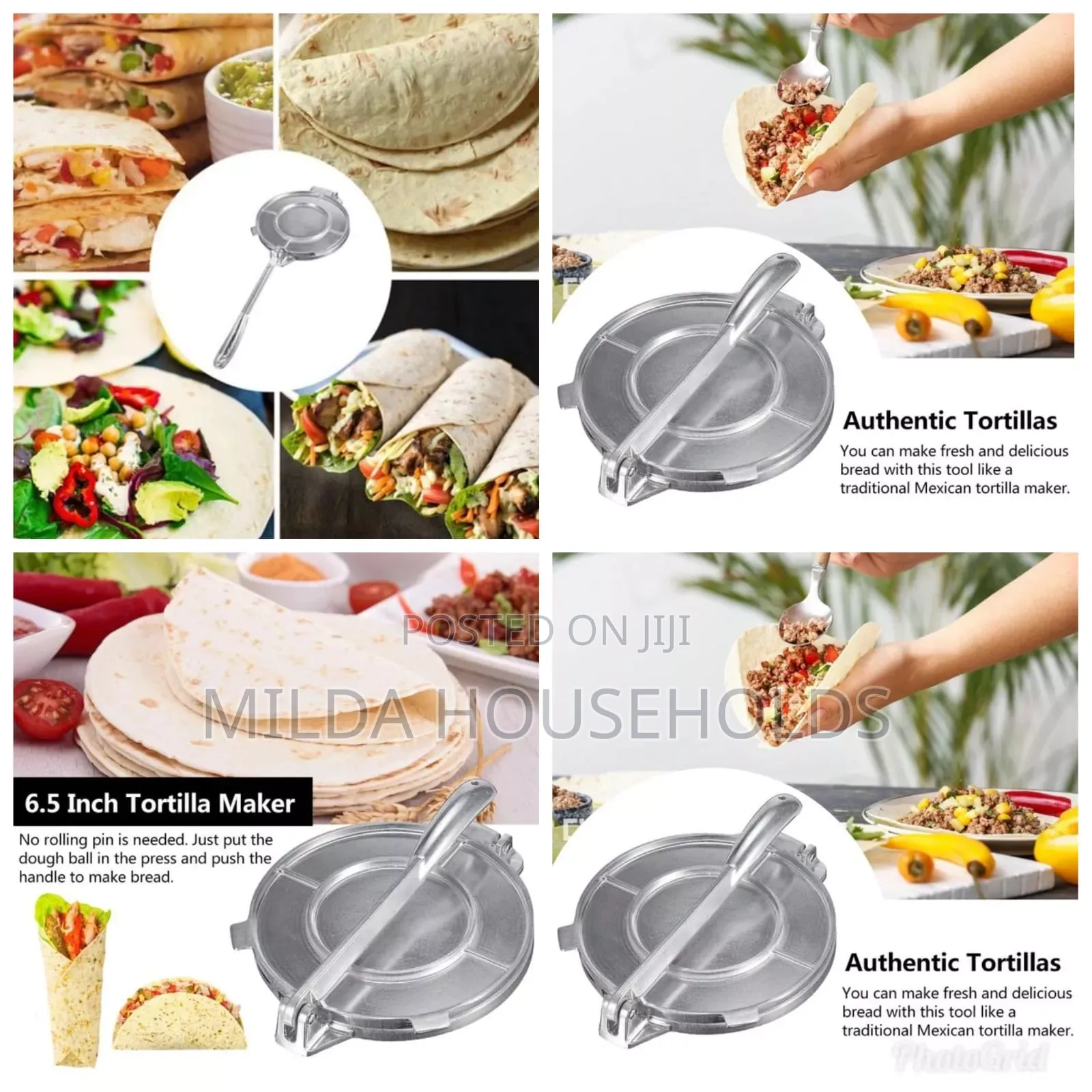 6.5 Inches Diameter Tortilla Maker