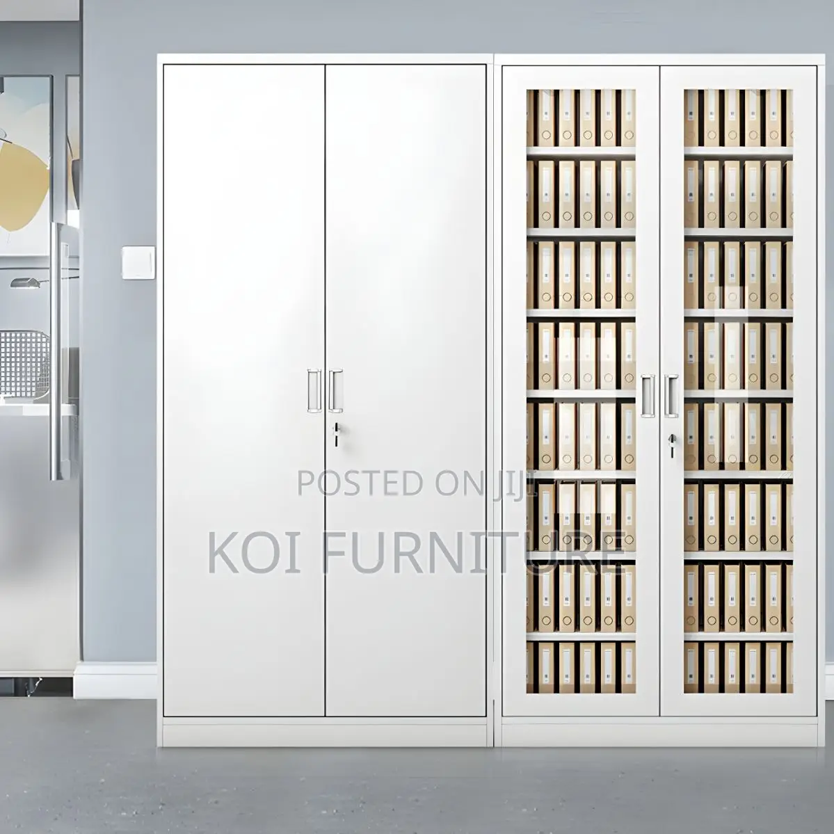 Office Cabinet; Steel Storage Cabinet With Adjustable Shelving