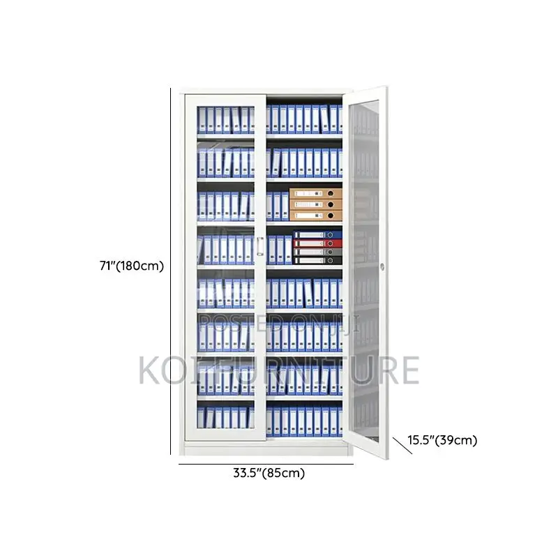 Office Cabinet; Steel Storage Cabinet With Adjustable Shelving