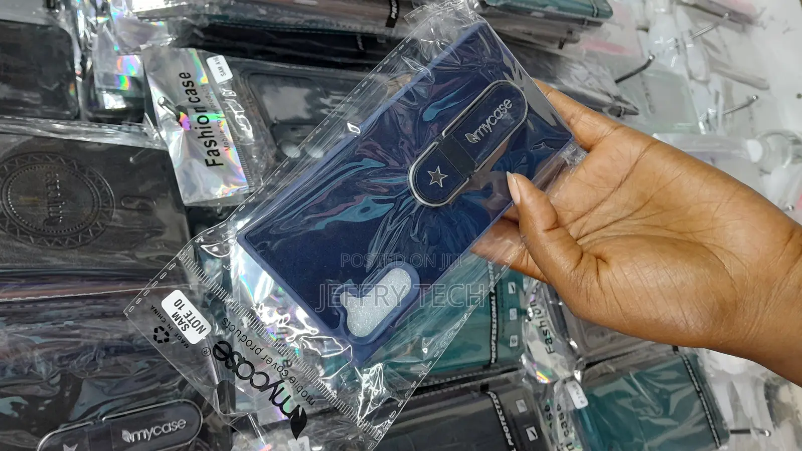 Puloka Silicone Leather Case for Samsung Note 10 -Blue