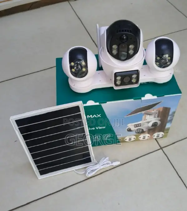 Outdoor 4g Simcard 4 Lens Solar Powered Camera