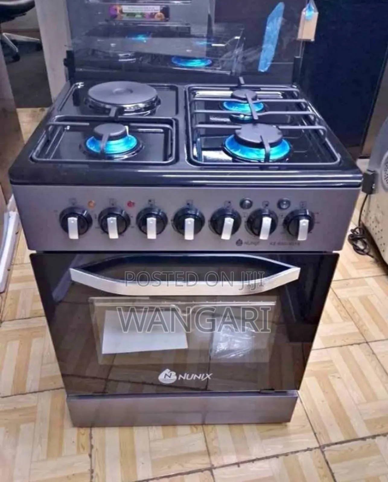 12 Months Warranty 3+1 Electric Nunix Free Standing Cooker