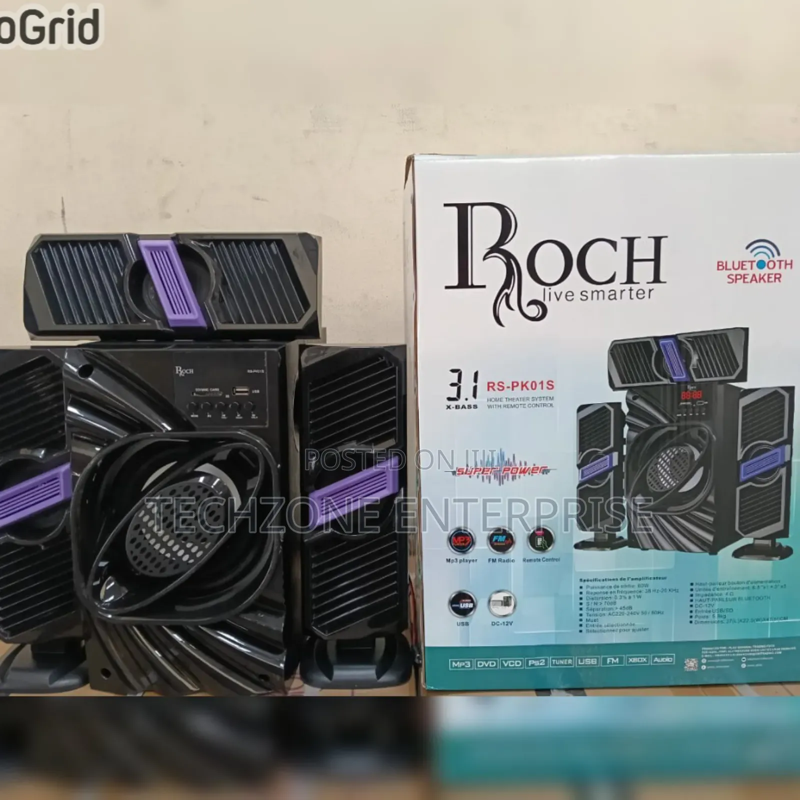 Roch 3.1ch Homethearte Quality Multimedia Speaker System 