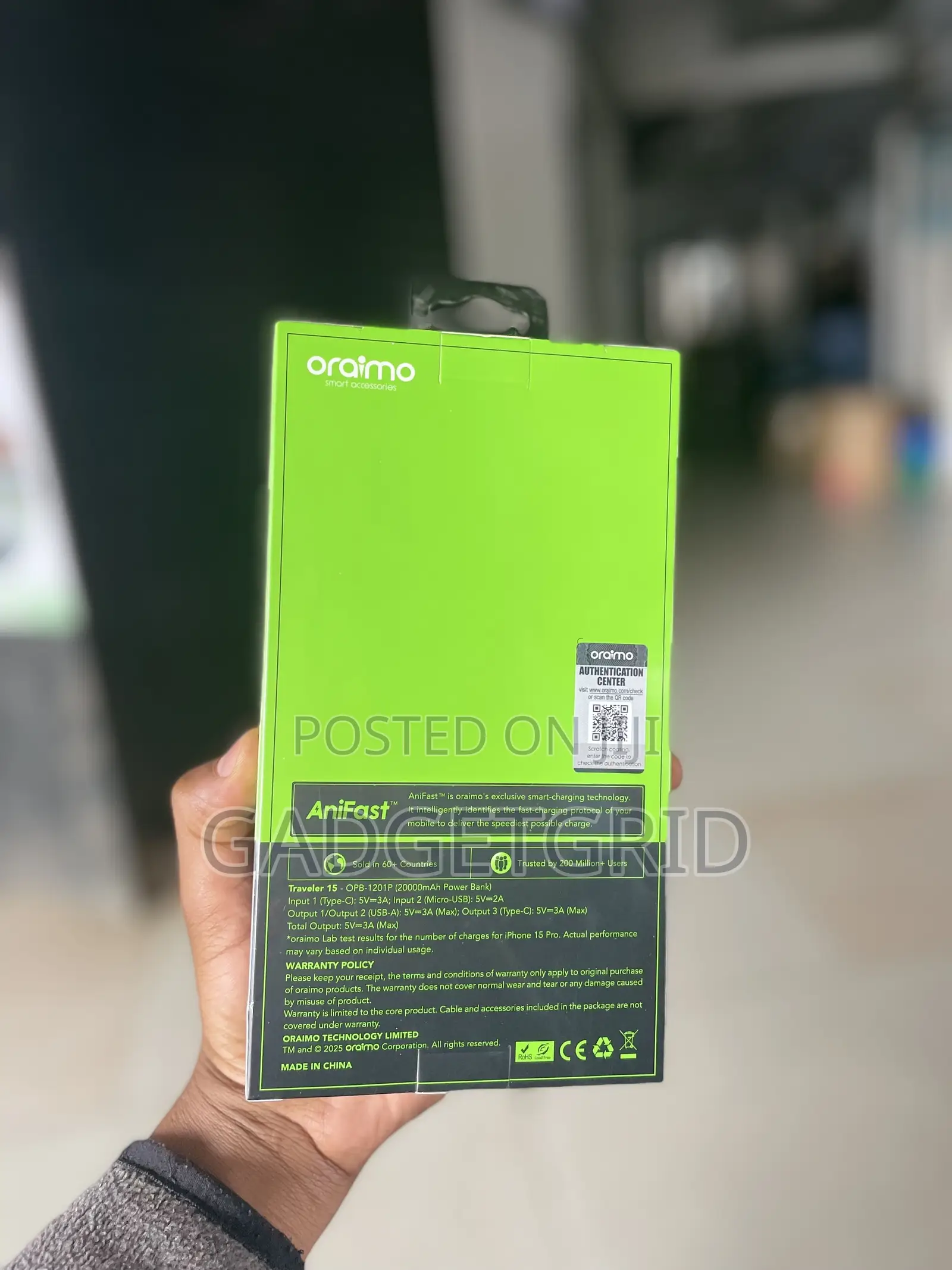 Oraimo 2000mah Power Bank