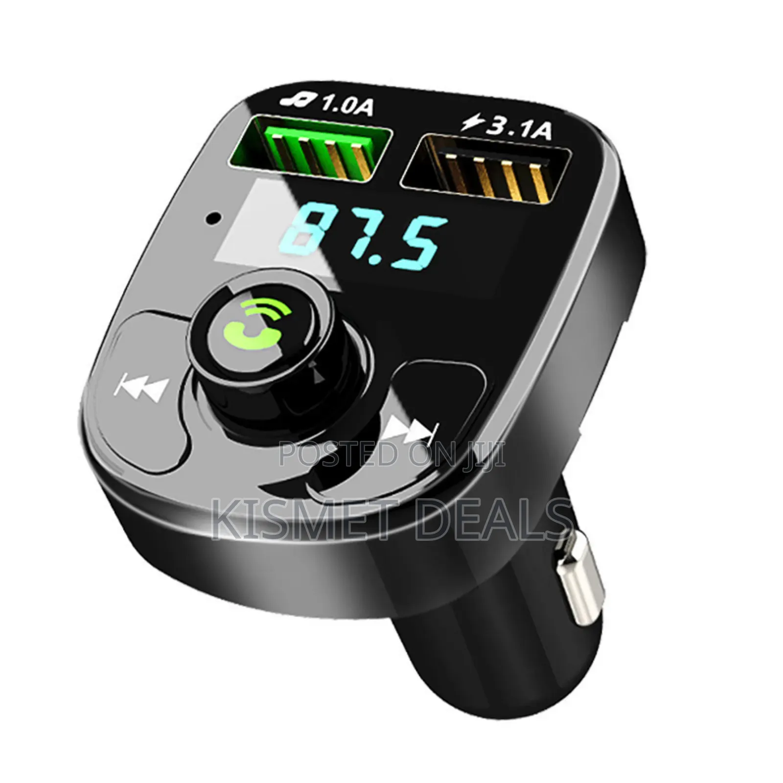Wireless Fm Radio and Bluetooth Car Modulator With Dual Usb Charger