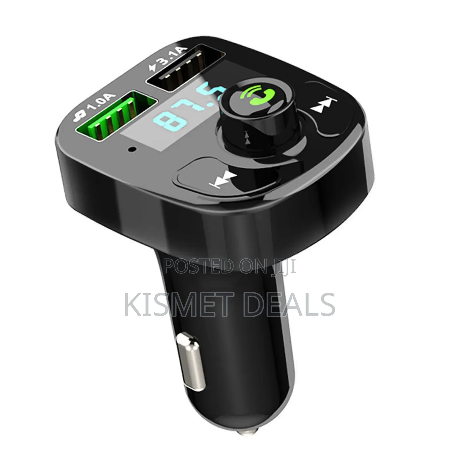 Wireless Fm Radio and Bluetooth Car Modulator With Dual Usb Charger