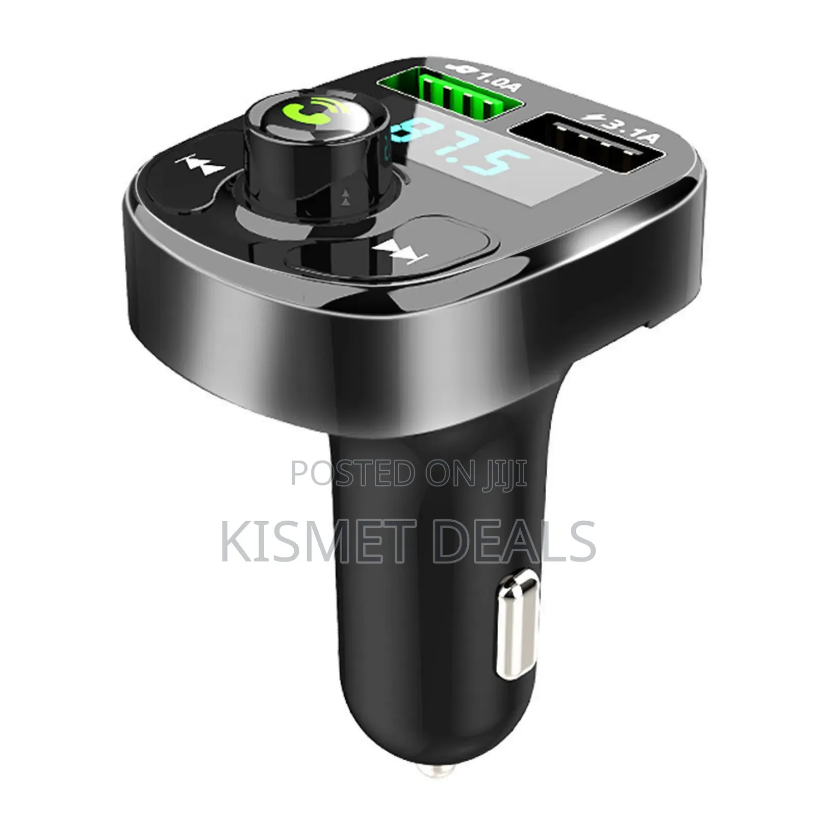 Wireless Fm Radio and Bluetooth Car Modulator With Dual Usb Charger