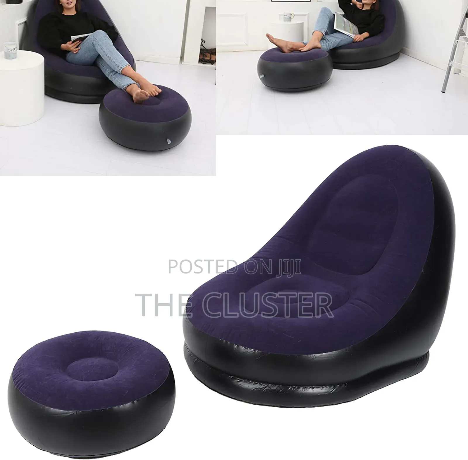 *Inflatable Seat With Foot Rest*