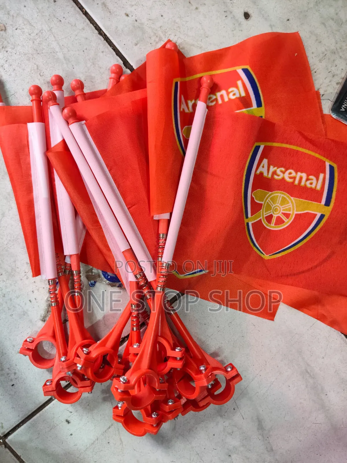 2pcs Bike Mount Arsenal Flags