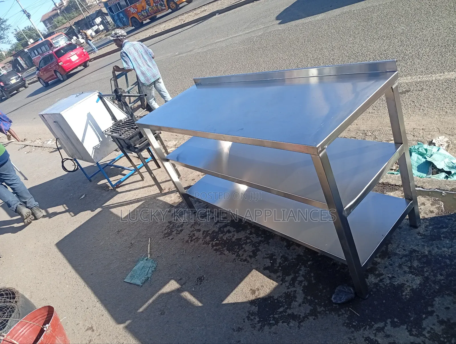 Two Shelves Heavy Duty Stainless Steel Worktop/Table .