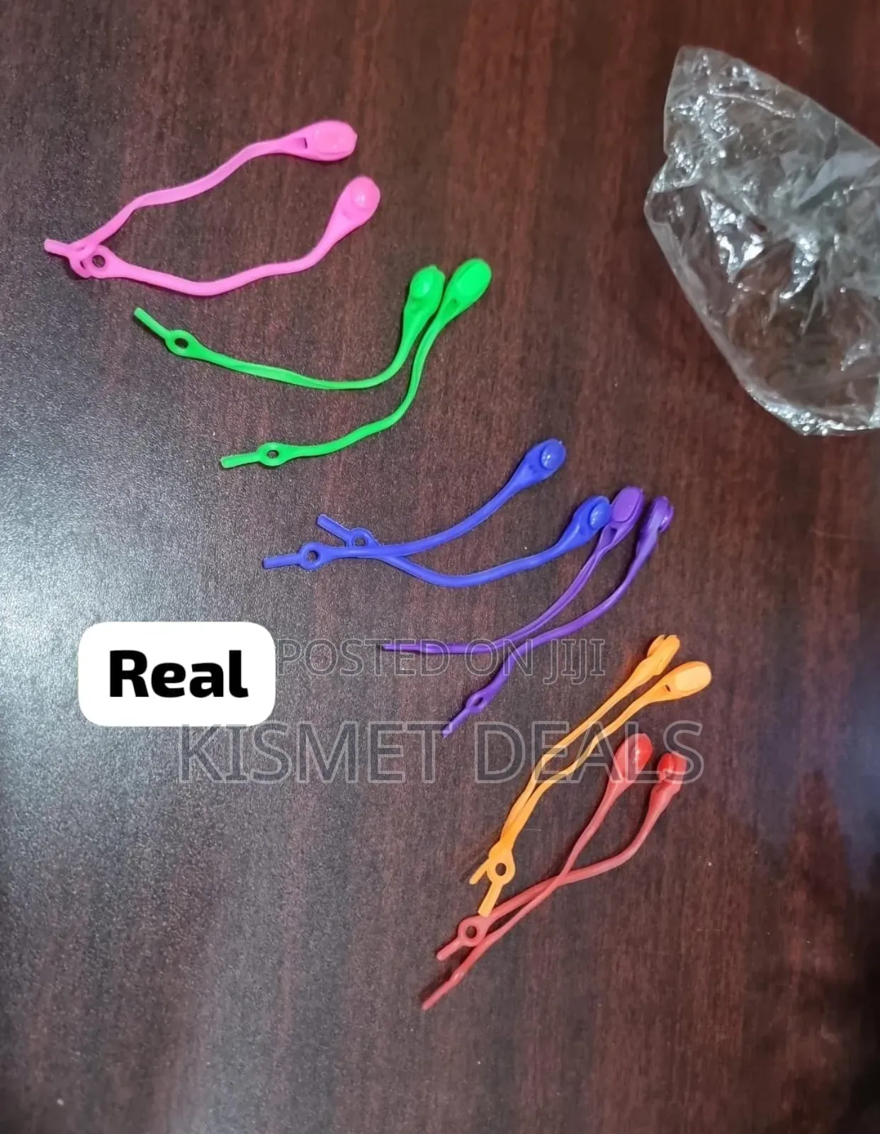 12pc Set of Multicolour Silicone Shoe Laces N 12pc