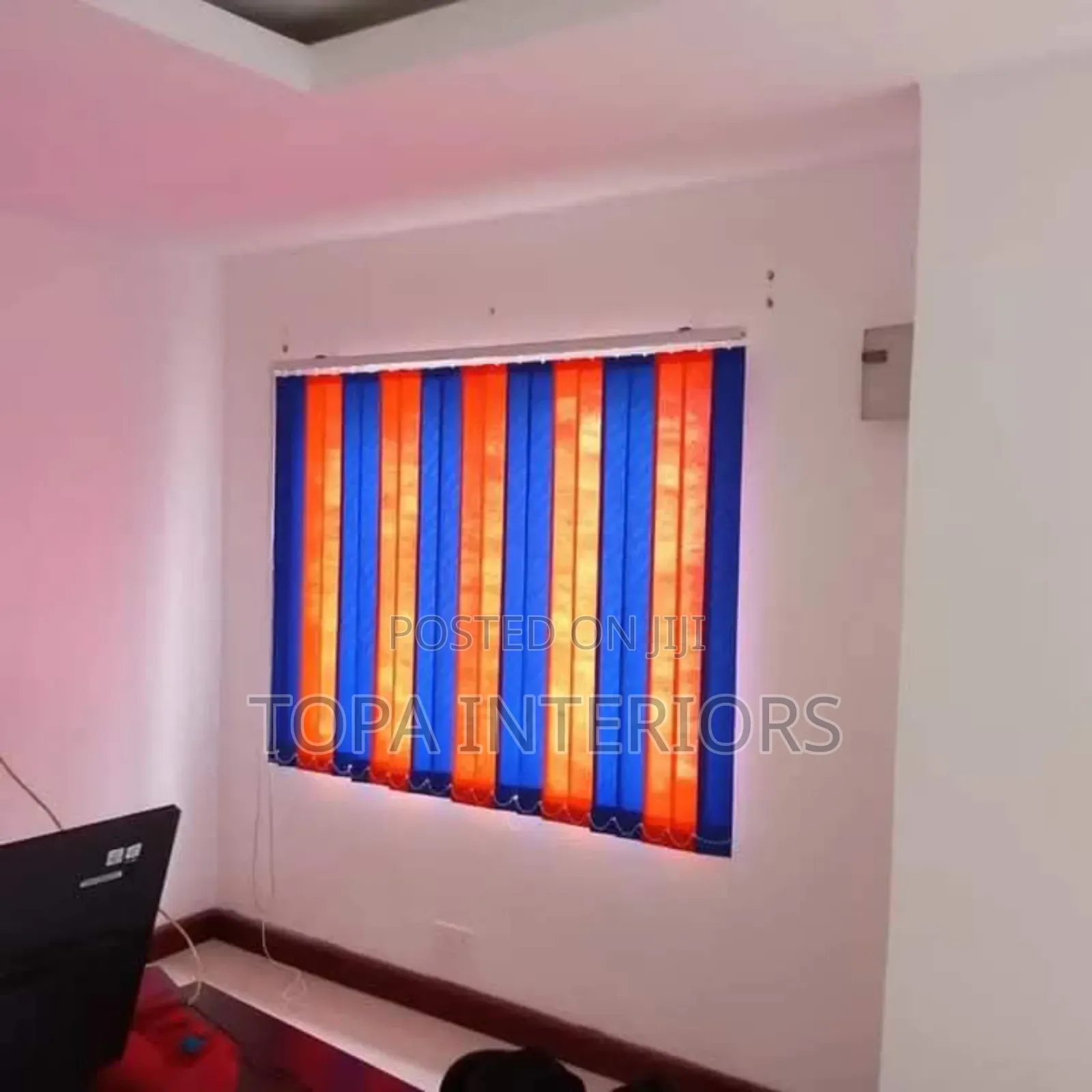 Workspace Light Control Vertical Office Window Blind Curtains