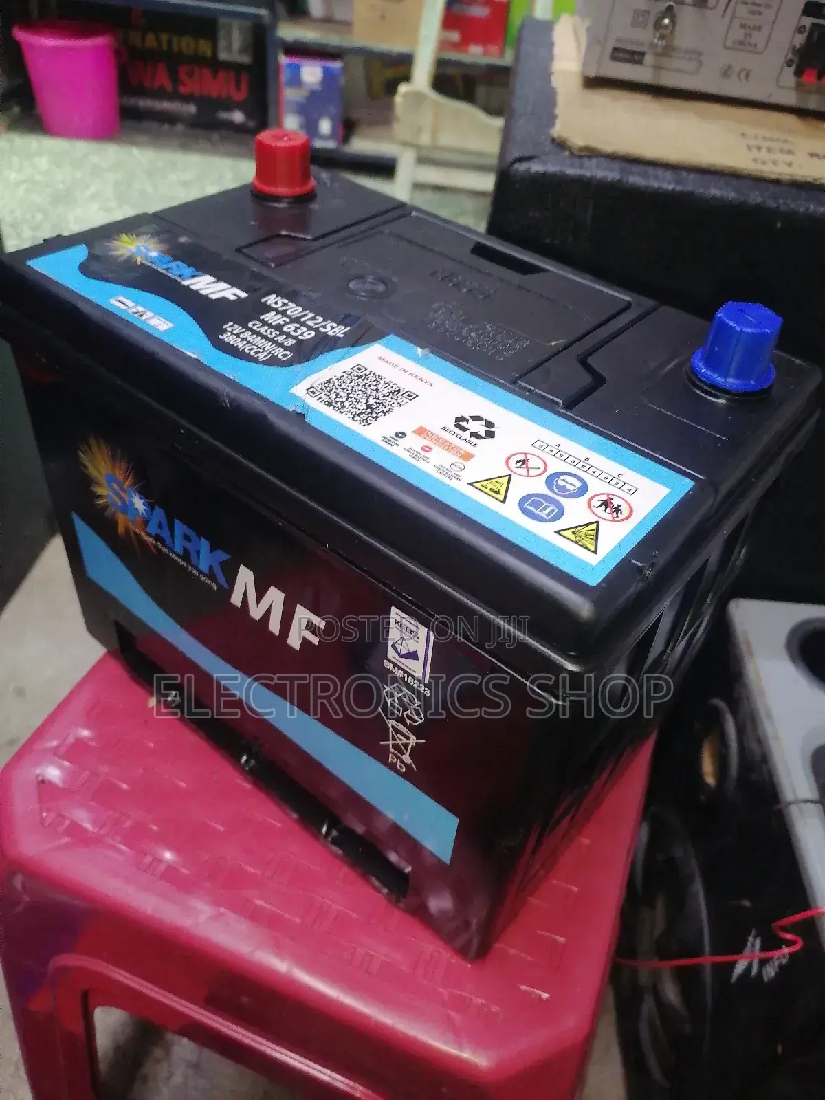 Spark Ns70.12v65ah Automotive Car Battery