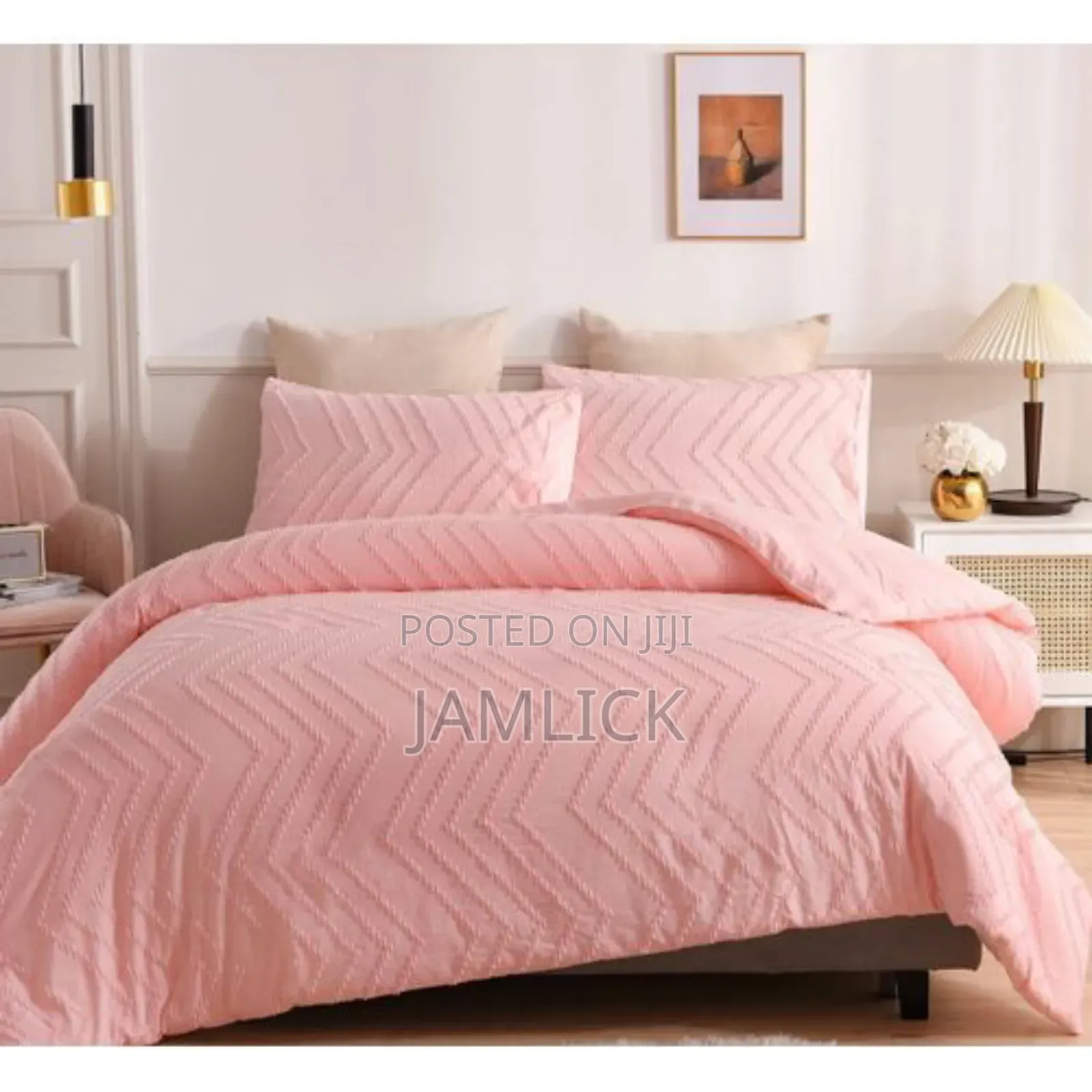 Wave Luxury Tufted Duvet Cover Set With Bedsheet - Cl