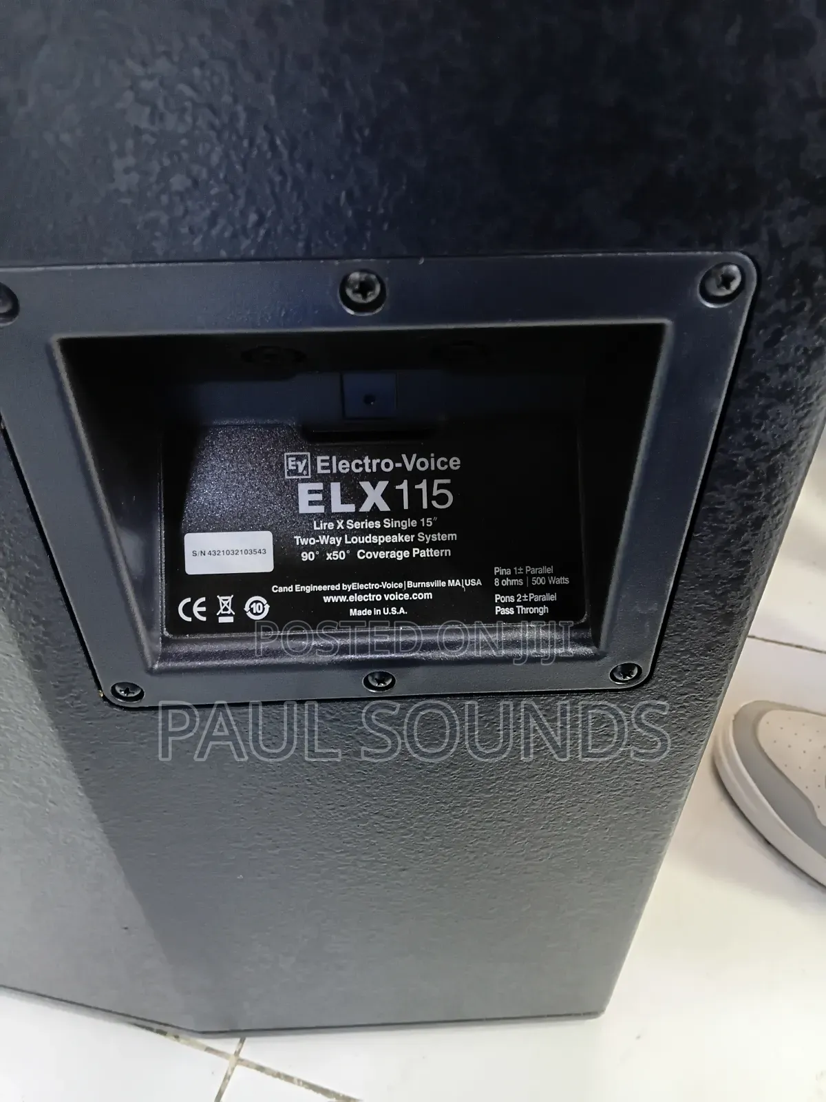 Electro-Voice Live X Elx115 Passive 15" Two-Way Loudspeaker