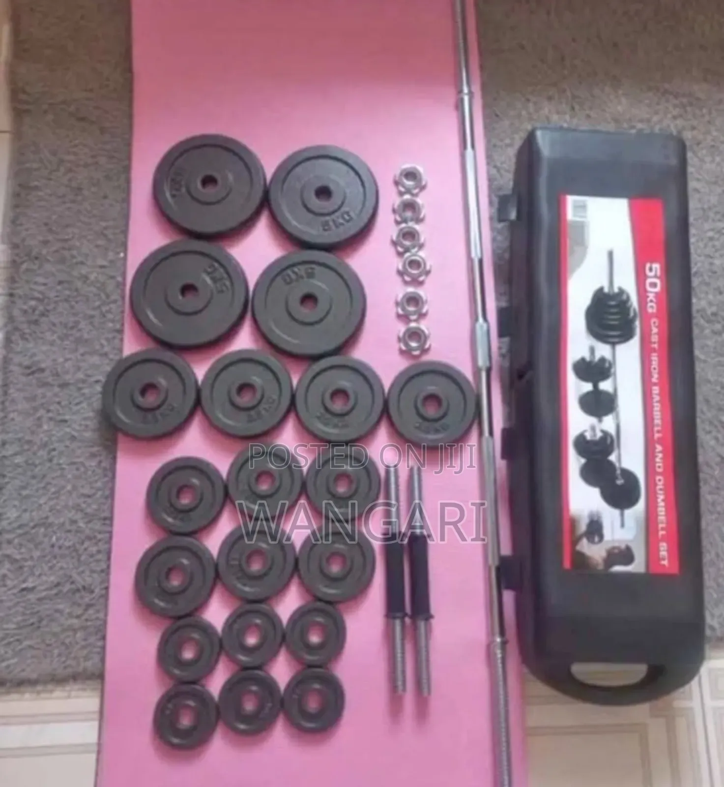 Restocked 50 KGS Iron Cast Chrome Dumbbells