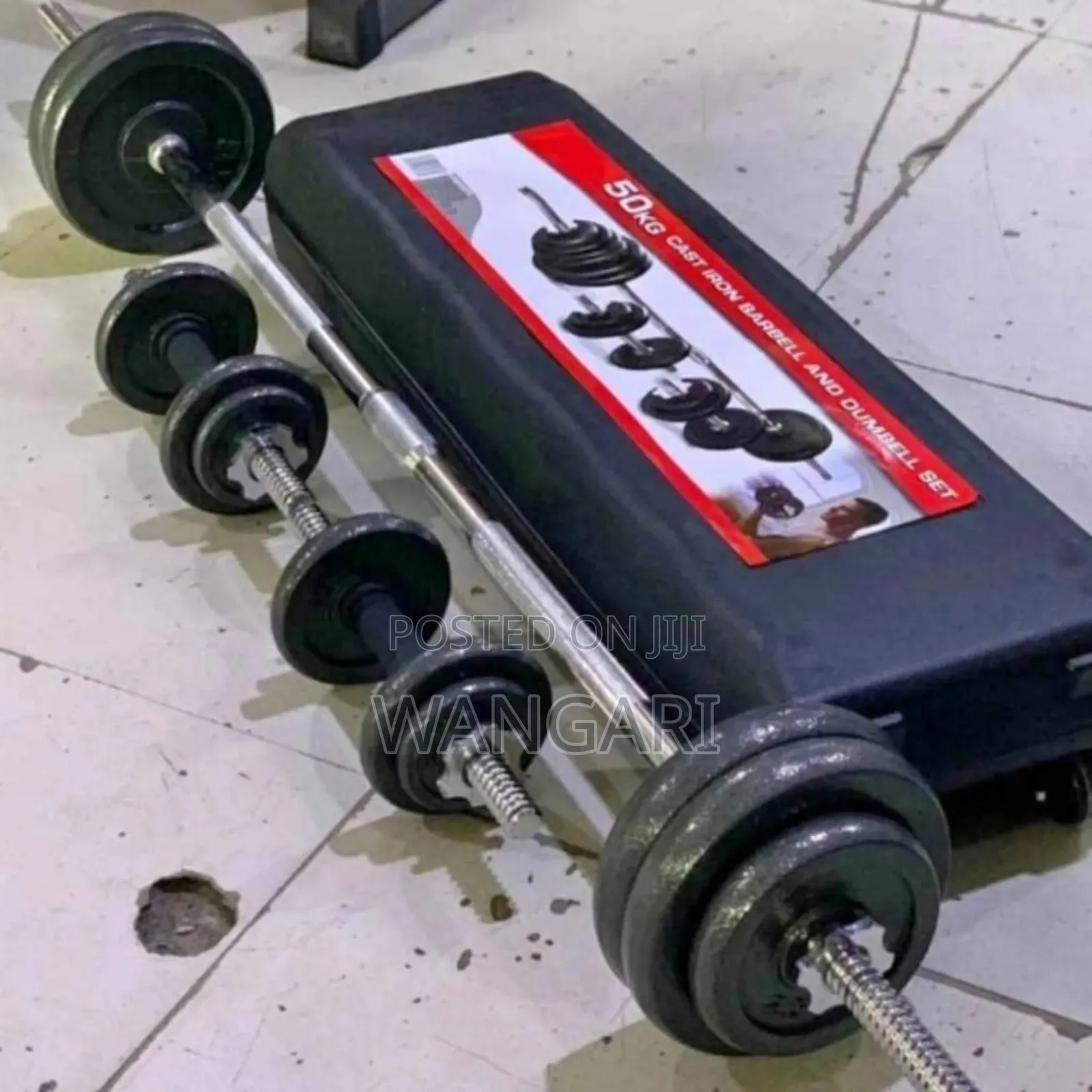 Portable 50 KGS Gym Dumbbells With a Gym Case