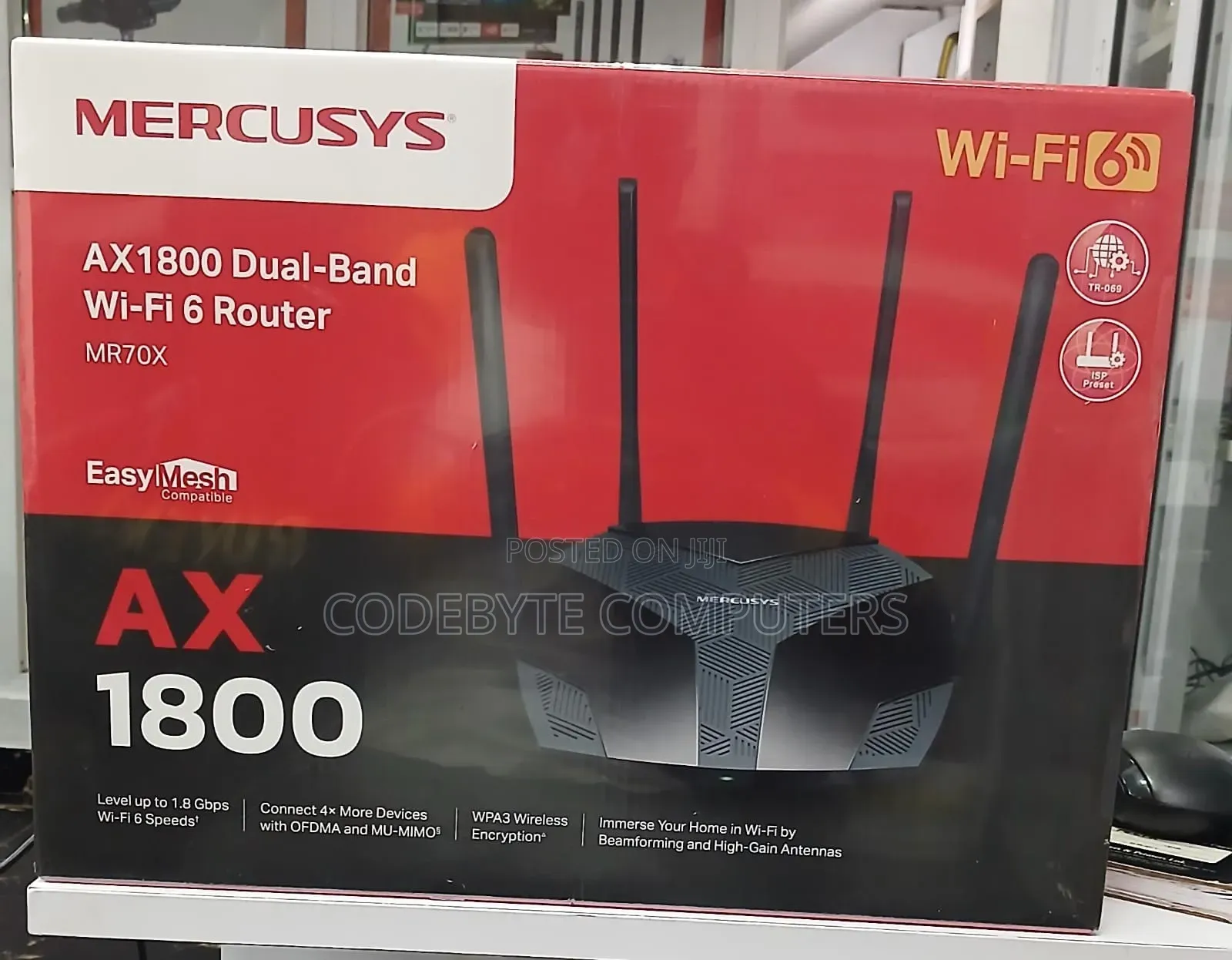 Mercusys Mr70x | Ax1800 Dual-band Wifi 6 Router
