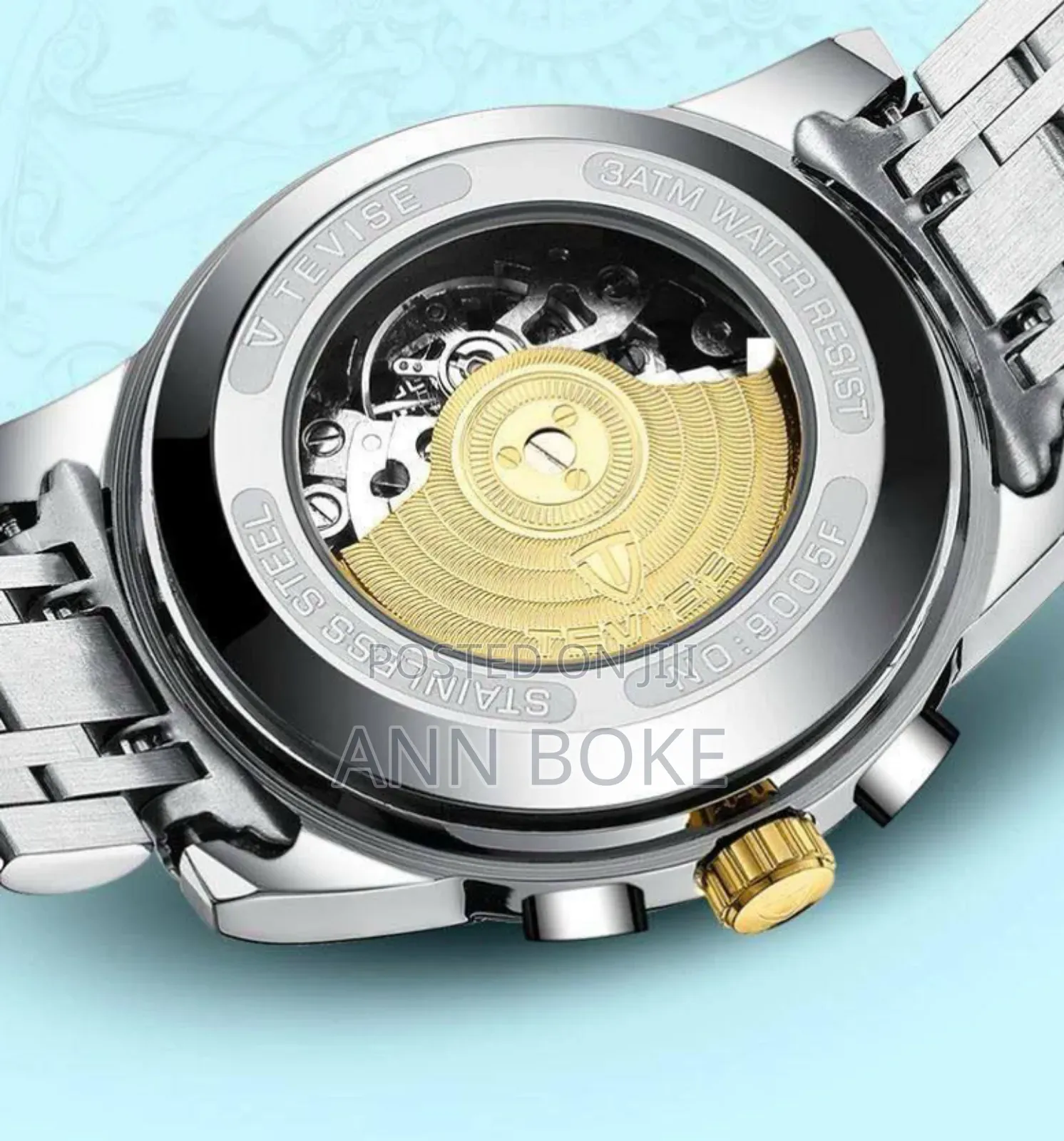 Tevise Full Calendar Automatic Gents Watch Automatic Movement