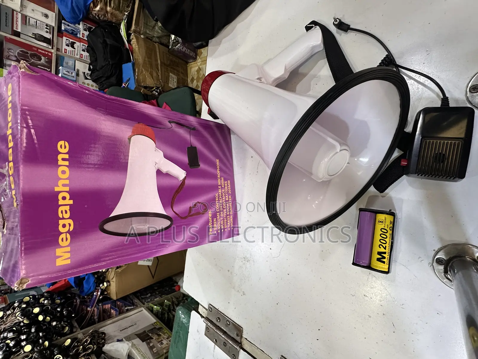 Megaphone 1501 With Bluetooth, 2 Batteries and Charger – Outdoor