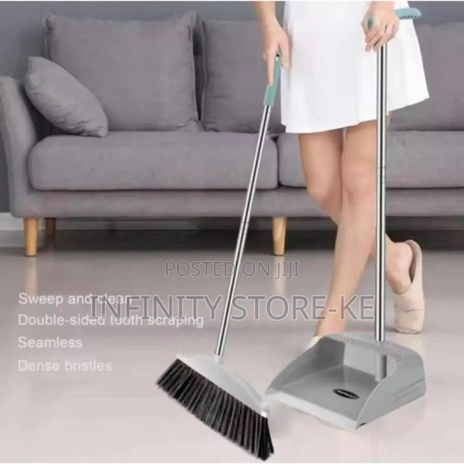 2 in 1 Broom and Dustpan/ Flexible Broom