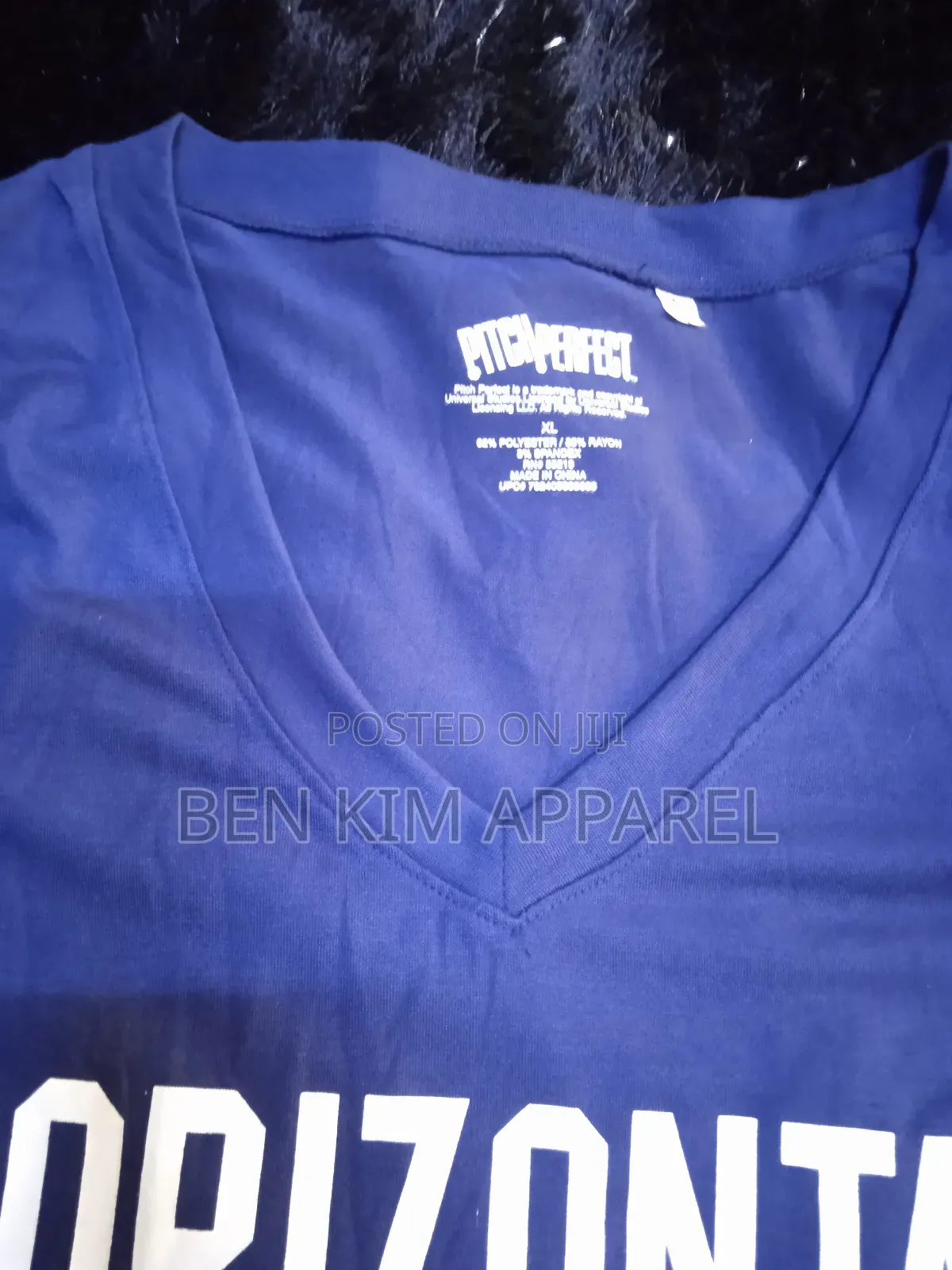 Running and Gym Wear Vneck T-Shirt Navy Blue
