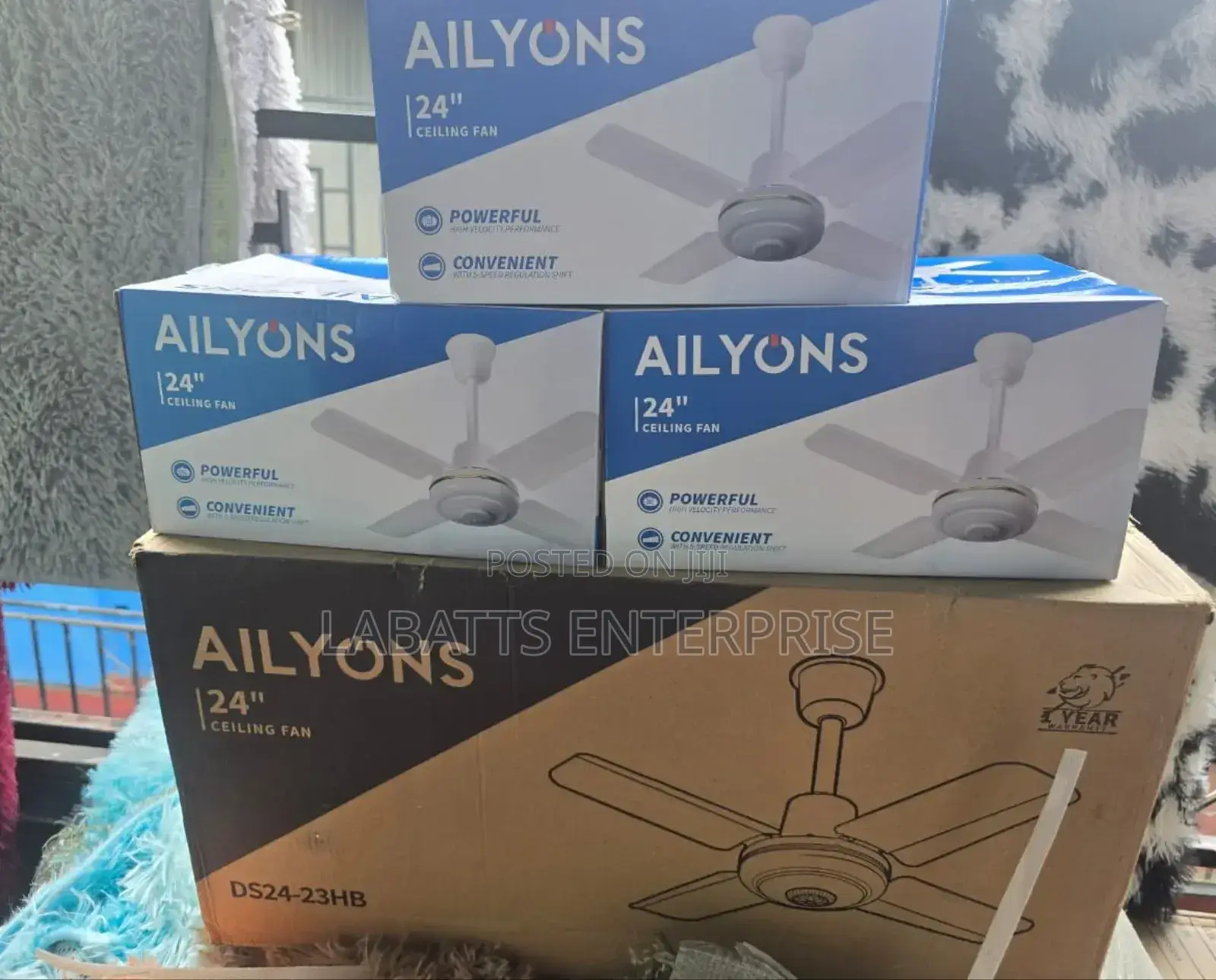 Ailyons 24 Inches Blades Ceiling Fan