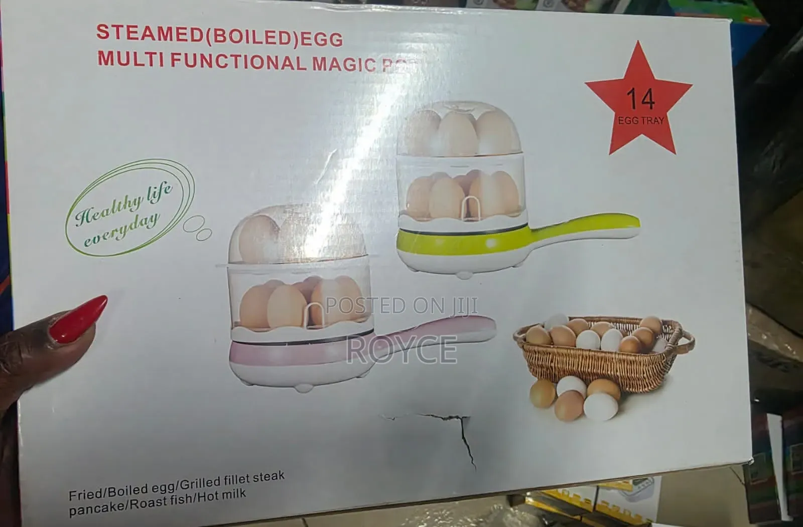 Double Egg Boiler With Magic Pan