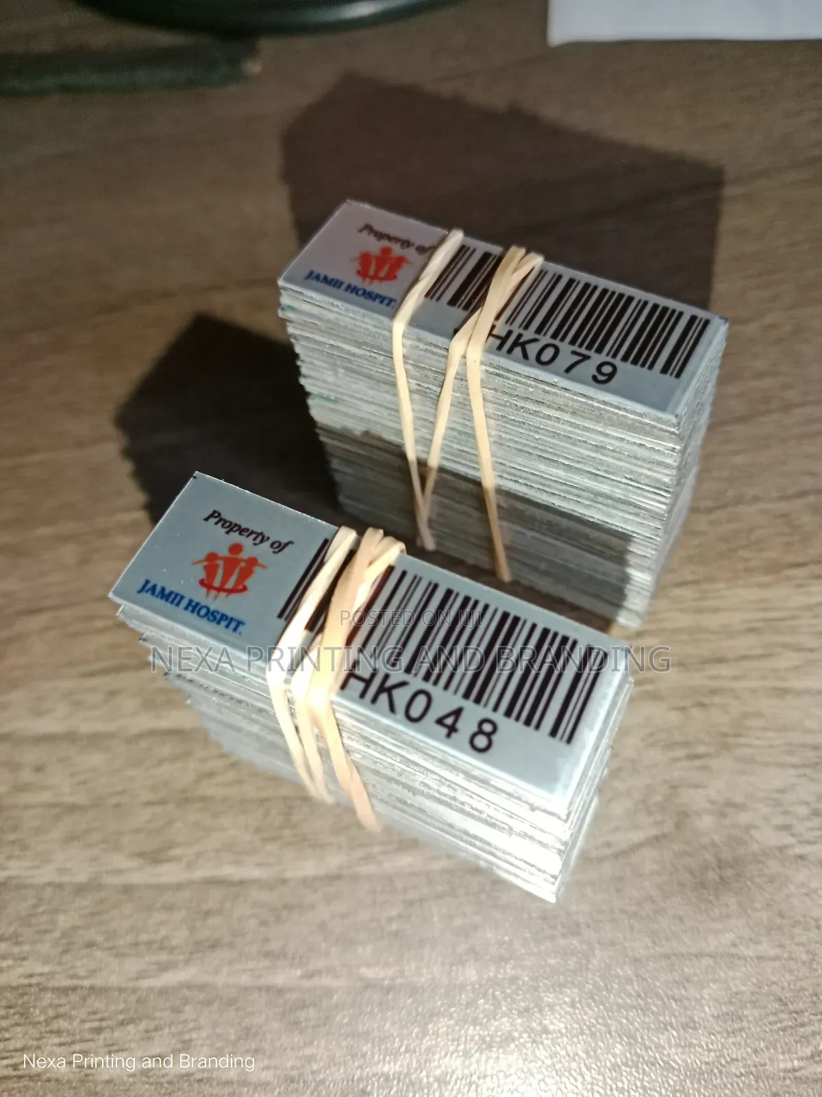 High Quality Barcoded Asset Tags