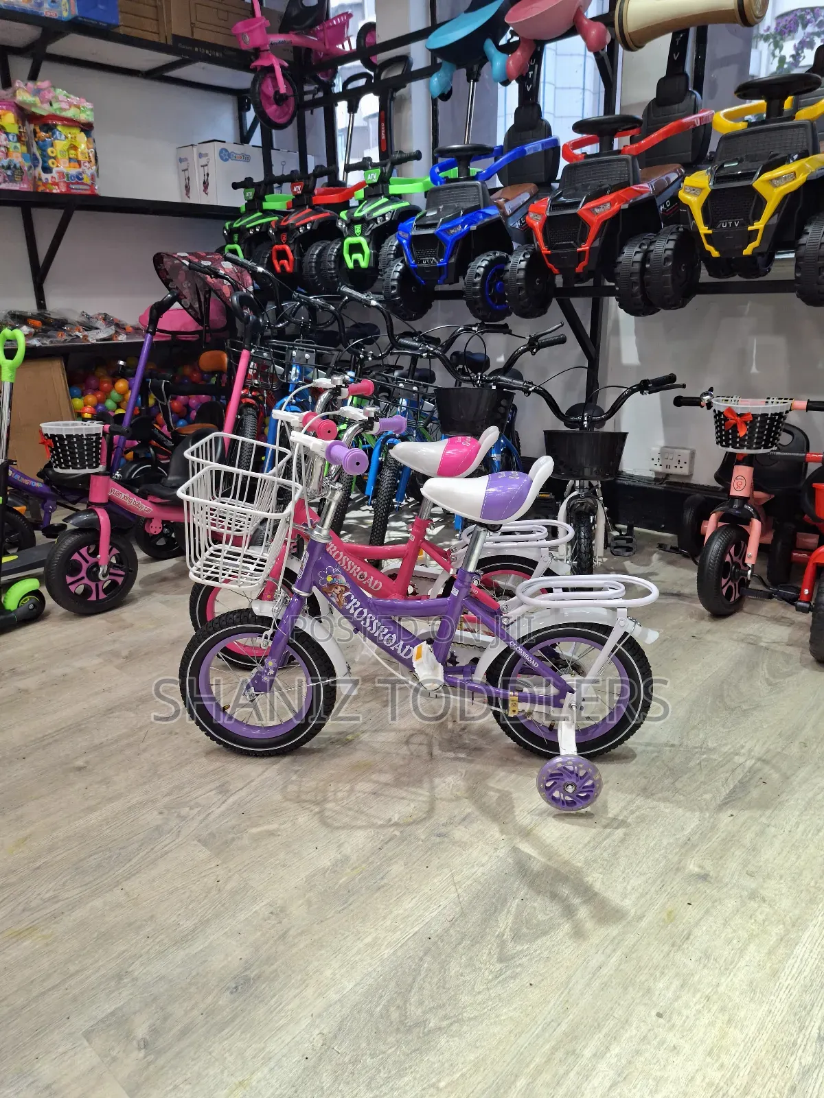 Purple / Pink Girls Durable Bike