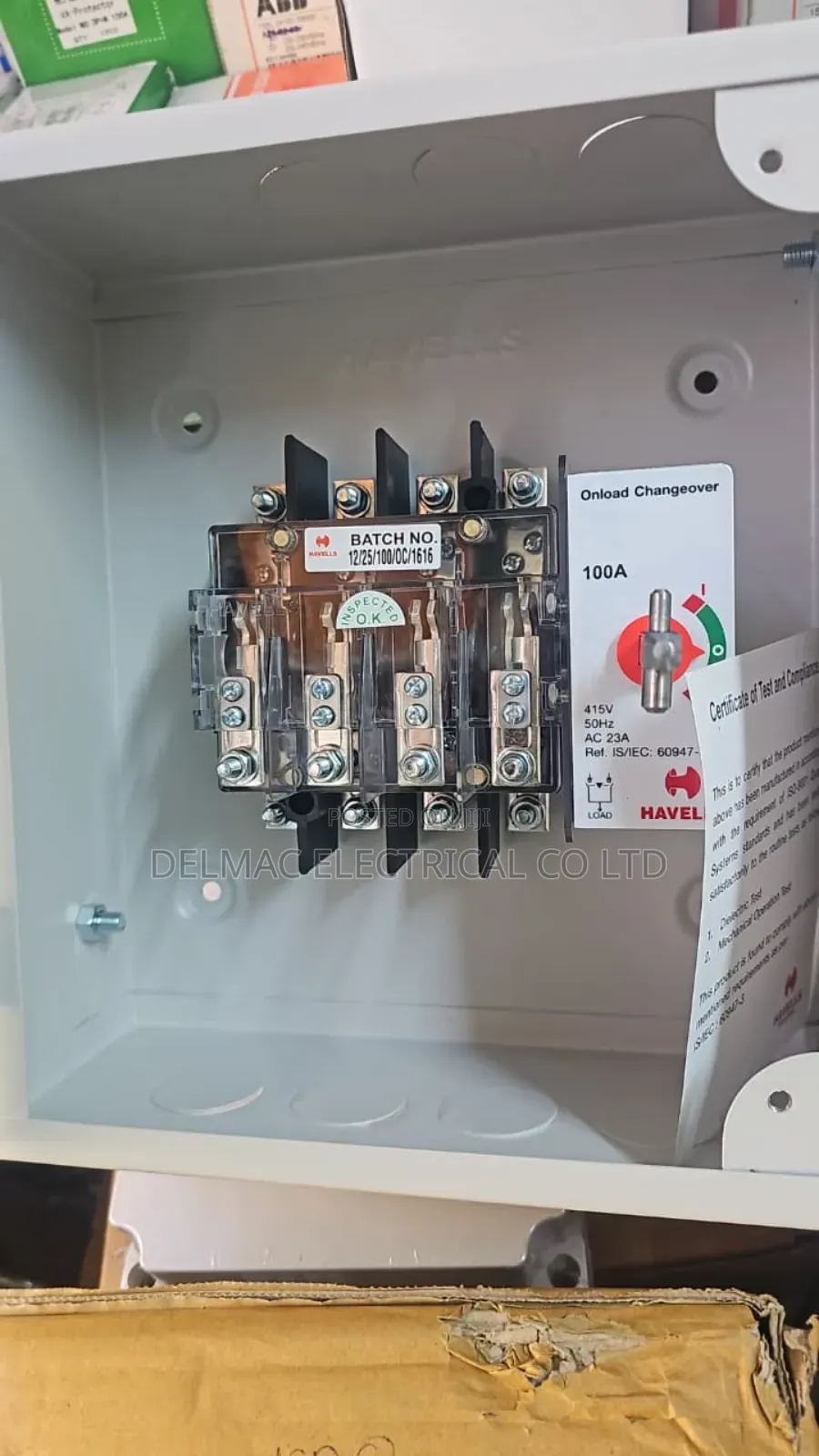 Changeover Manual 63amps