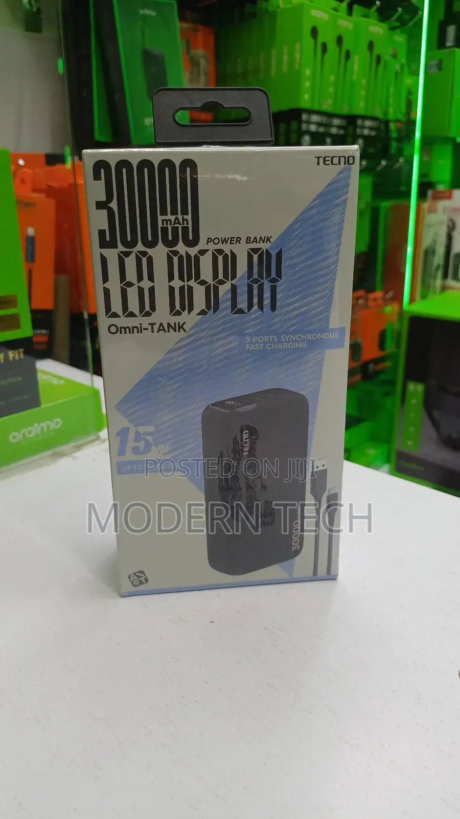 Tecno TPB-P1301 30000mah Omni Tank Power Bank
