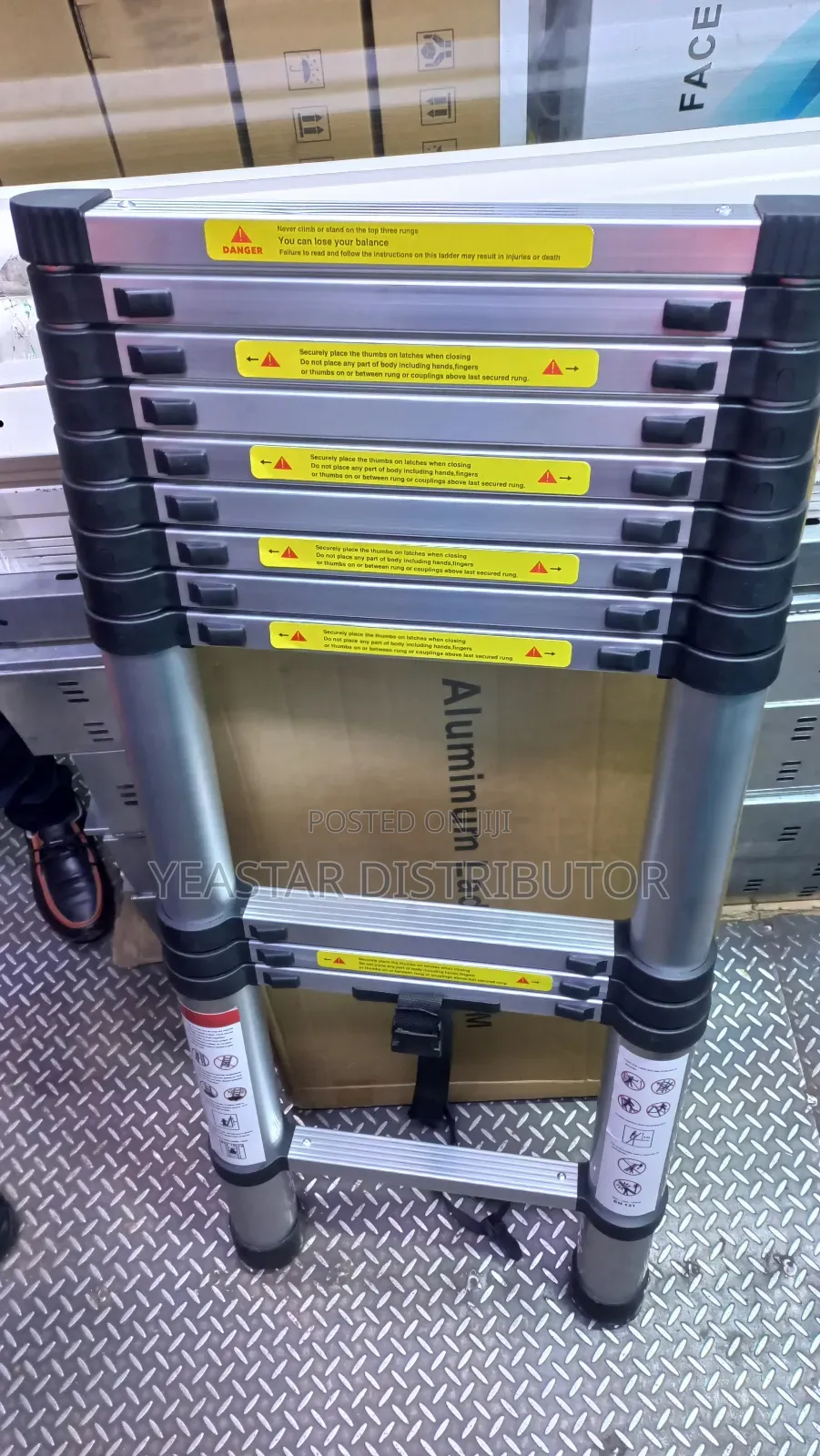 Telescopic Single Ladder 4.1 M