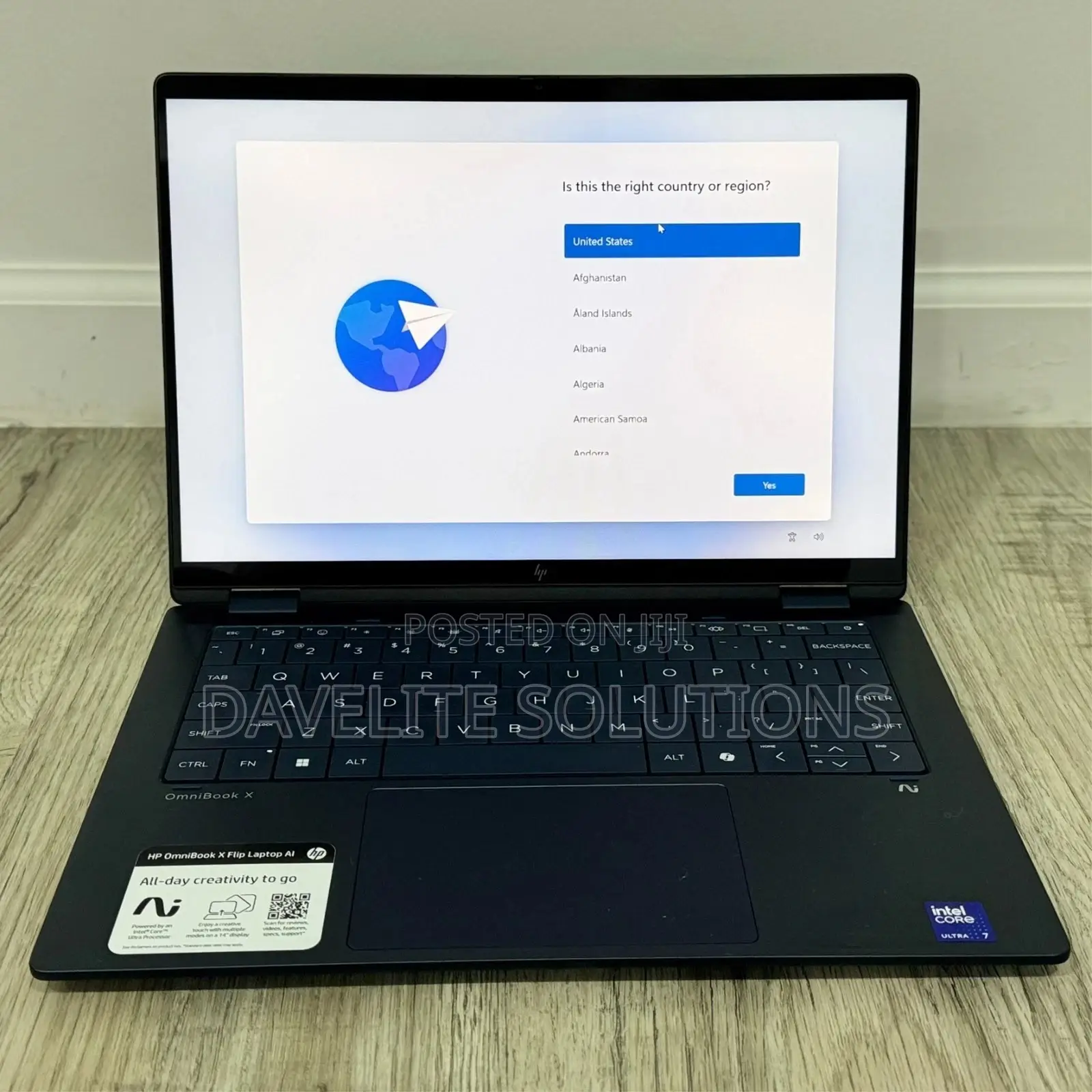 New Laptop HP OmniBook X Flip 14" 16GB Intel Core Ultra 7 SSD 1T