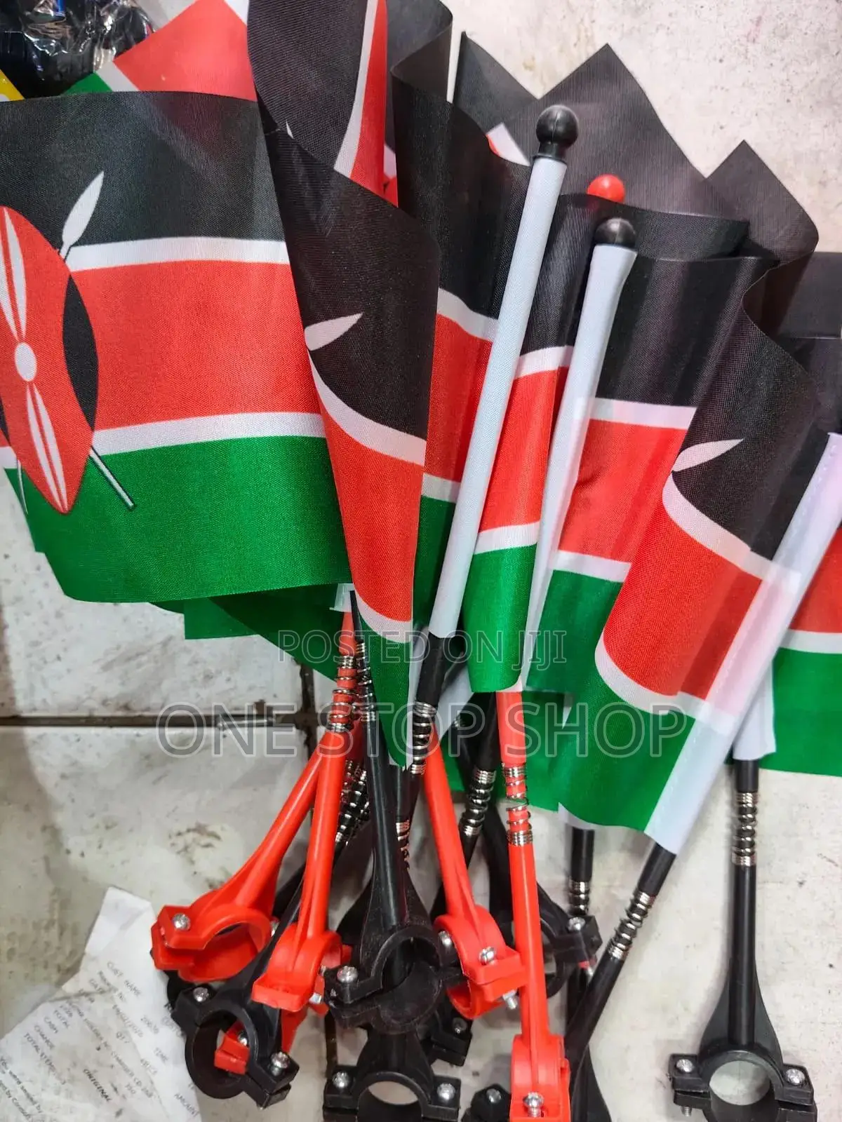 2pcs Kenyan Flag Bike Mount